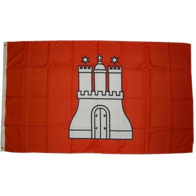 trends4cents, Drapeau, Drapeau Hambourg 90 x 150 cm Drapeau avec 2 oeillets 100g/m² poids du tissu Hissenflag (90 x 150 cm) - Publicité trends4cents, Drapeau, Drapeau Hambourg 90 x 150 cm Drapeau avec 2 oeillets 100g/m² poids du tissu Hissenflag (90 x 150 cm) - Publicité