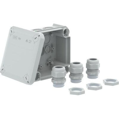 Boîte de dérivation OBO Bettermann - 114x114mm, IP67, Plastique - Publicité Boîte de dérivation OBO Bettermann - 114x114mm, IP67, Plastique - Publicité