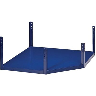 HP Autozubehör, Étagères de stockage, Tablette d'angle LOGS 230 H260xL540xP390mm bleu RAL 5022 - Publicité HP Autozubehör, Étagères de stockage, Tablette d'angle LOGS 230 H260xL540xP390mm bleu RAL 5022 - Publicité