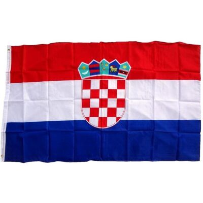 trends4cents, Drapeau, Drapeau Croatie 90 x 150 cm Drapeau avec 2 oeillets 100g/m² poids du tissu Hissflag pour mât (90 x 150 cm) - Publicité trends4cents, Drapeau, Drapeau Croatie 90 x 150 cm Drapeau avec 2 oeillets 100g/m² poids du tissu Hissflag pour mât (90 x 150 cm) - Publicité