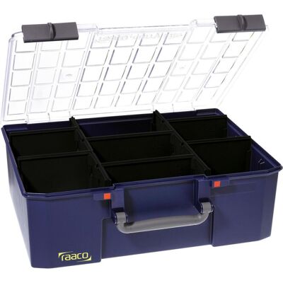 Raaco, Rangement avec compartiments, Boîte d'assortiment Carry 150-9 bleu - Publicité Raaco, Rangement avec compartiments, Boîte d'assortiment Carry 150-9 bleu - Publicité