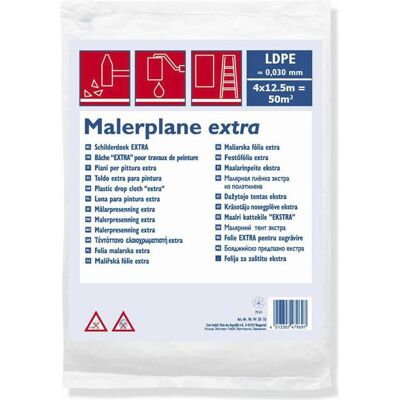 Magni, Matériaux de protection, Bâche de chantier LDPE 30my 50m - Publicité Magni, Matériaux de protection, Bâche de chantier LDPE 30my 50m - Publicité