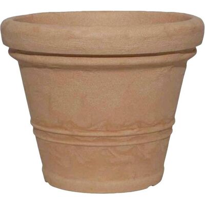 Siena Garden Amalia - Pot de fleurs rond 35cm Terracotta - Publicité Siena Garden Amalia - Pot de fleurs rond 35cm Terracotta - Publicité