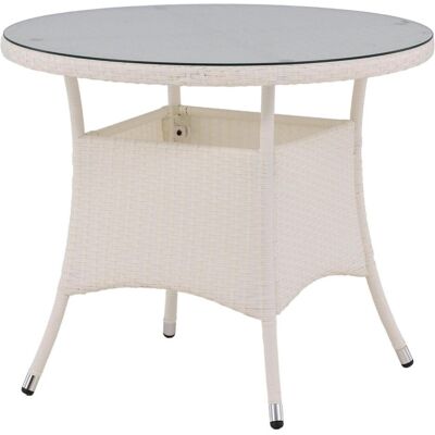 Table de jardin Volta Ø90cm blanche - Venture Home - Publicité Table de jardin Volta Ø90cm blanche - Venture Home - Publicité
