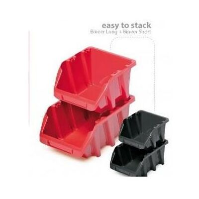 Prosperplast, Réservoir de stockage, KUWETY 16 BINEER SHORT 4 SZT. CZERWONE 272x238x236mm - Publicité Prosperplast, Réservoir de stockage, KUWETY 16 BINEER SHORT 4 SZT. CZERWONE 272x238x236mm - Publicité