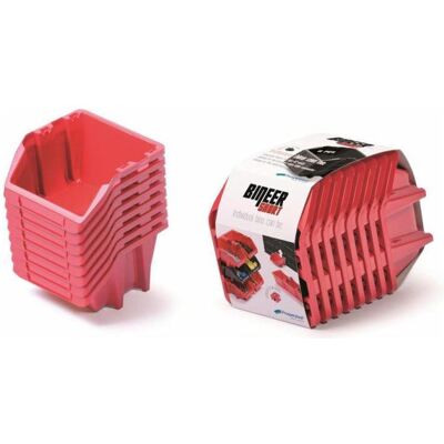 Prosperplast, Réservoir de stockage, KUWETY 8 BINEER SHORT 10 SZT. CZERWONE 206x118x144mm - Publicité Prosperplast, Réservoir de stockage, KUWETY 8 BINEER SHORT 10 SZT. CZERWONE 206x118x144mm - Publicité
