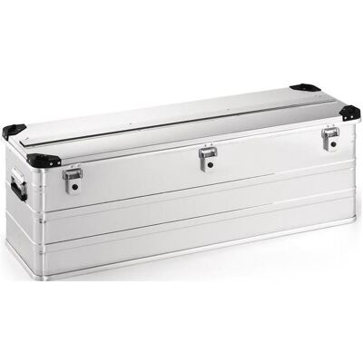 HP Autozubehör, Réservoir de stockage, Caisse en aluminium L1182xl385xH410mm 163 l avec fermeture à clapet et coins de gerbage - Publicité HP Autozubehör, Réservoir de stockage, Caisse en aluminium L1182xl385xH410mm 163 l avec fermeture à clapet et coins de gerbage - Publicité