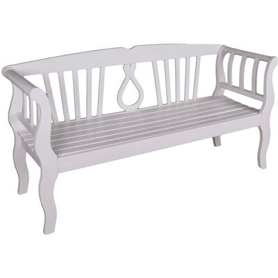 Banc de Jardin Blanc Arcadia de Garden Pleasure - Banc de Jardin - Publicité Banc de Jardin Blanc Arcadia de Garden Pleasure - Banc de Jardin - Publicité