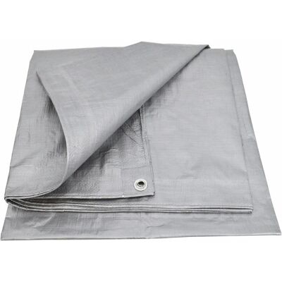 AWTOOLS Tarp Argenté - 120g 4x6m - Imperméable & Résistant - Publicité AWTOOLS Tarp Argenté - 120g 4x6m - Imperméable & Résistant - Publicité