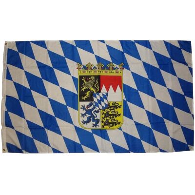 trends4cents, Drapeau, Drapeau Bayern Wappen 90 x 150 cm Drapeau avec 2 oeillets 100g/m² poids du tissu Hissflagge (90 x 150 cm) - Publicité trends4cents, Drapeau, Drapeau Bayern Wappen 90 x 150 cm Drapeau avec 2 oeillets 100g/m² poids du tissu Hissflagge (90 x 150 cm) - Publicité