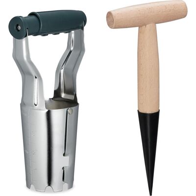 Relaxdays - Bulb planting set - Vert - Bois - Ensemble d'outils de jardin - Publicité Relaxdays - Bulb planting set - Vert - Bois - Ensemble d'outils de jardin - Publicité