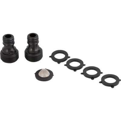Siena Garden, Raccord de tuyau + connecteur de tuyau, Kit de pièces de rechange pour la technologie de l'eau (13 mm) - Publicité Siena Garden, Raccord de tuyau + connecteur de tuyau, Kit de pièces de rechange pour la technologie de l'eau (13 mm) - Publicité