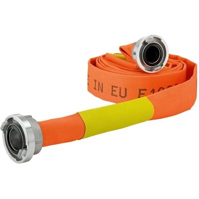 Magni, Tuyau d'arrosage, Tuyau plat de construction/industriel, orange, A/102mm avec 2 clapets anti-fuites, STORZ raccord. (20 m) - Publicité Magni, Tuyau d'arrosage, Tuyau plat de construction/industriel, orange, A/102mm avec 2 clapets anti-fuites, STORZ raccord. (20 m) - Publicité