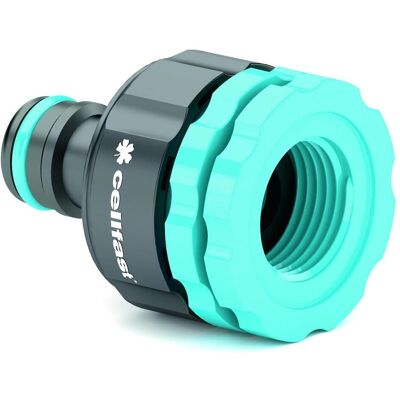 Cellfast, Raccord de tuyau + connecteur de tuyau, Connexion universelle (Adaptateur de robinet) - Publicité Cellfast, Raccord de tuyau + connecteur de tuyau, Connexion universelle (Adaptateur de robinet) - Publicité