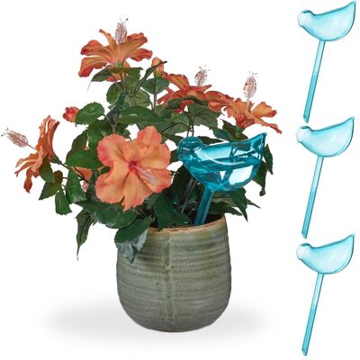 Relaxdays Ensemble de 4 Sphères d’Arrosage en Forme d’Oiseau - Irrigation Automatique - 200ml - Publicité Relaxdays Ensemble de 4 Sphères d’Arrosage en Forme d’Oiseau - Irrigation Automatique - 200ml - Publicité