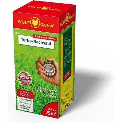 Graines de pelouse Turbo WOLF-GARTEN 0,5kg - Publicité Graines de pelouse Turbo WOLF-GARTEN 0,5kg - Publicité