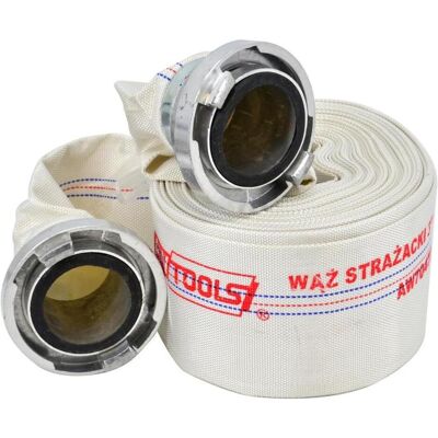 Awtools, Tuyau d'arrosage, WĄŻ DO WODY 2 x 15m 8 BAR STRAŻACKI ZE ZŁĄCZKAMI (15 m) - Publicité Awtools, Tuyau d'arrosage, WĄŻ DO WODY 2 x 15m 8 BAR STRAŻACKI ZE ZŁĄCZKAMI (15 m) - Publicité