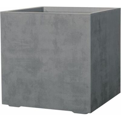 Pot de fleur Millennium R Deroma - Gris ardoise avec réserve d'eau et roulettes - Publicité Pot de fleur Millennium R Deroma - Gris ardoise avec réserve d'eau et roulettes - Publicité