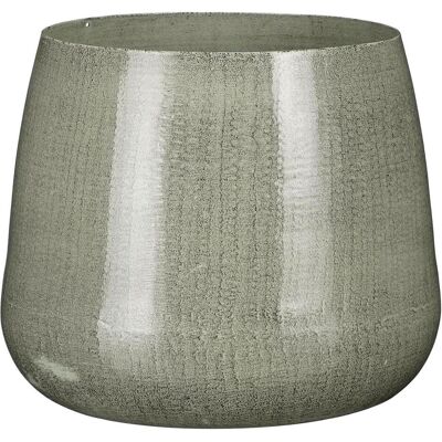 Mica Decorations Benson - gris clair - Ø19×16 cm - pot de fleurs - Publicité Mica Decorations Benson - gris clair - Ø19×16 cm - pot de fleurs - Publicité