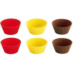 Tescoma Corbeilles à pâtisserie en silicone DELÍCIA ø 7 cm, 6 pcs., Moule à gâteau, Marron, Rouge, Jaune - Publicité Tescoma Corbeilles à pâtisserie en silicone DELÍCIA ø 7 cm, 6 pcs., Moule à gâteau, Marron, Rouge, Jaune - Publicité