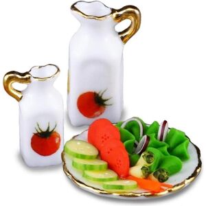 Reutter, Miniatures, 001.816/5 - Assiette à salade, miniature - Publicité Reutter, Miniatures, 001.816/5 - Assiette à salade, miniature - Publicité