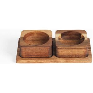 Salter Pot à Pincer Double en Acacia - Accessoire de Cuisine - Publicité Salter Pot à Pincer Double en Acacia - Accessoire de Cuisine - Publicité