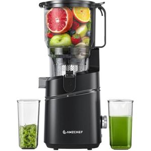 Amzchef SJ-036CBK Slow Juicer (Black), Centrifugeuse, Noir - Publicité Amzchef SJ-036CBK Slow Juicer (Black), Centrifugeuse, Noir - Publicité