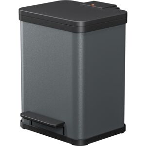 Hailo Öko duo Plus M, Tret-Mülleimer, 2x9, Dunkelgrau, matt, Poubelle, Gris - Publicité Hailo Öko duo Plus M, Tret-Mülleimer, 2x9, Dunkelgrau, matt, Poubelle, Gris - Publicité