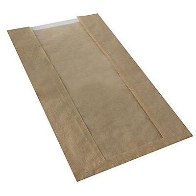 Papstar Sachet à bande transparente avec fenêtre PLA pure marron pure, Emballage alimentaire, Marron - Publicité Papstar Sachet à bande transparente avec fenêtre PLA pure marron pure, Emballage alimentaire, Marron - Publicité