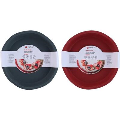 alpina Backform rund Ø24,5cm 2as, Moule à gâteau, Rouge, Gris - Publicité alpina Backform rund Ø24,5cm 2as, Moule à gâteau, Rouge, Gris - Publicité