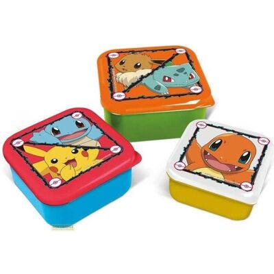 Stor POKEMON - Boîtes à Snack - 3 pcs, Lunch box, Multicolore - Publicité Stor POKEMON - Boîtes à Snack - 3 pcs, Lunch box, Multicolore - Publicité