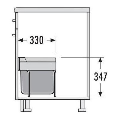 Hailo Kb 500 - Poubelle 30l pour cuisine - Publicité Hailo Kb 500 - Poubelle 30l pour cuisine - Publicité