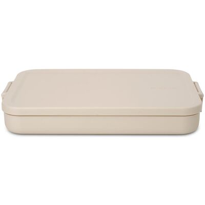 Brabantia Lunchbox Make & Take 25.5 x 16.6 x 3.7 cm, Beige, Lunch box, Blanc, Beige - Publicité Brabantia Lunchbox Make & Take 25.5 x 16.6 x 3.7 cm, Beige, Lunch box, Blanc, Beige - Publicité