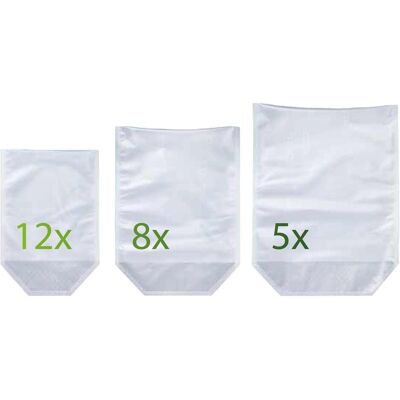 Caso 731.1264.00 Sac de Rangement Alimentaire - Sans BPA, Réutilisable, 25 pcs - Publicité Caso 731.1264.00 Sac de Rangement Alimentaire - Sans BPA, Réutilisable, 25 pcs - Publicité
