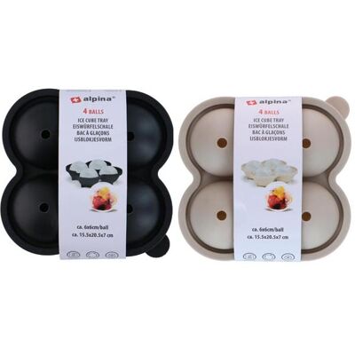 alpina Plateau Ice Cube 4 Ice Cubes 2as, Bacs à glaçons + moules à glace, Noir, Multicolore - Publicité alpina Plateau Ice Cube 4 Ice Cubes 2as, Bacs à glaçons + moules à glace, Noir, Multicolore - Publicité