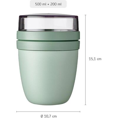 Mepal Lunchpot Vivid, Lunch box, Bleu - Publicité Mepal Lunchpot Vivid, Lunch box, Bleu - Publicité