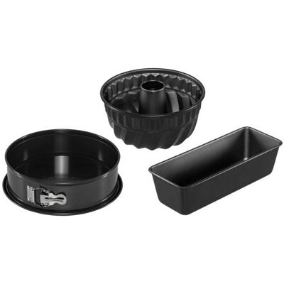 Kaiser Backformen-Set La Forme 3-tlg, Moule à gâteau, Noir - Publicité Kaiser Backformen-Set La Forme 3-tlg, Moule à gâteau, Noir - Publicité