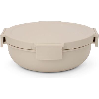 Brabantia Bol à lunch Make & Take 1 l, Lunch box, Blanc, Beige - Publicité Brabantia Bol à lunch Make & Take 1 l, Lunch box, Blanc, Beige - Publicité