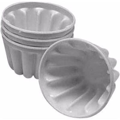 Patisse Moule à pudding 4 pièces ø7cm, Moule à gâteau, Blanc - Publicité Patisse Moule à pudding 4 pièces ø7cm, Moule à gâteau, Blanc - Publicité
