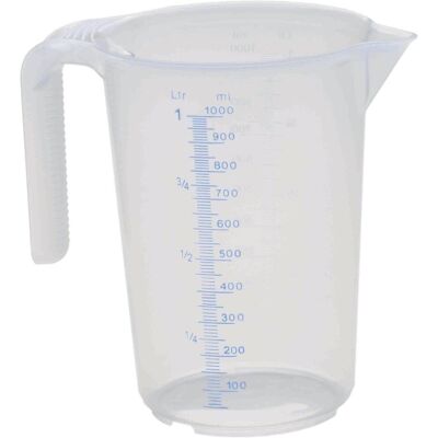 Mesurette graduée 1L, transparente, lot de 3 - Publicité Mesurette graduée 1L, transparente, lot de 3 - Publicité