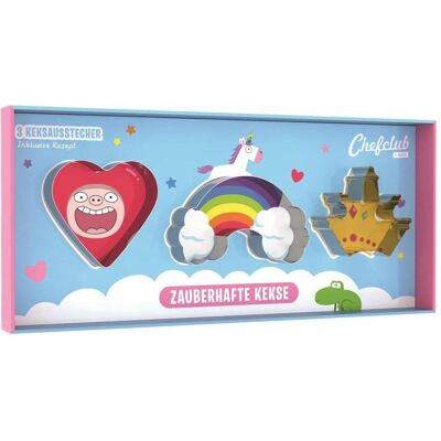 Chefclub Emporte-pièces « Biscuits enchantés », Emporte-pièce, Argent - Publicité Chefclub Emporte-pièces « Biscuits enchantés », Emporte-pièce, Argent - Publicité