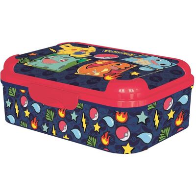 Stor - POKÉMON Asker Lunch Box - 17 x 13.5 x 6.2 cm, Lunch box, Multicolore - Publicité Stor - POKÉMON Asker Lunch Box - 17 x 13.5 x 6.2 cm, Lunch box, Multicolore - Publicité