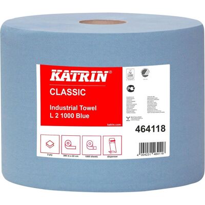 KATRIN Rouleaux de Lingettes Bleues - 2 Pièces - Publicité KATRIN Rouleaux de Lingettes Bleues - 2 Pièces - Publicité