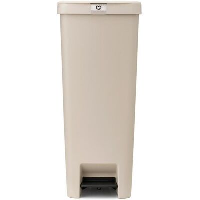 Brabantia Poubelle à pédale StepUp 40 l, Poubelle, Beige - Publicité Brabantia Poubelle à pédale StepUp 40 l, Poubelle, Beige - Publicité