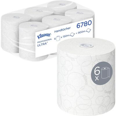 Kleenex Ultra Hand Towel Roll Blanc - Serviettes en papier - Publicité Kleenex Ultra Hand Towel Roll Blanc - Serviettes en papier - Publicité
