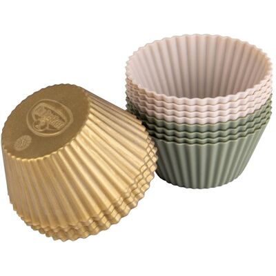 Dr. Oetker Silikon-Muffinför. 12 Stck, Moule à gâteau, Or, Vert, Beige - Publicité Dr. Oetker Silikon-Muffinför. 12 Stck, Moule à gâteau, Or, Vert, Beige - Publicité