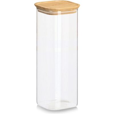 Zeller Present Set de Verre à provision avec couvercle Bambou 6 pcs, Boîte de conservation, Marron, Transparent - Publicité Zeller Present Set de Verre à provision avec couvercle Bambou 6 pcs, Boîte de conservation, Marron, Transparent - Publicité