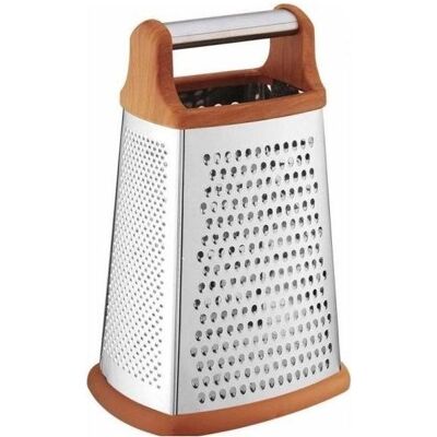 Râpe à légumes 4 faces Kinghoff - Acier inoxydable - 23cm - Publicité Râpe à légumes 4 faces Kinghoff - Acier inoxydable - 23cm - Publicité