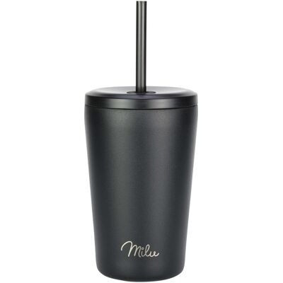 Milu Gobelet de Voyage Noir 0,4L - Gobelet de Voyage - Publicité Milu Gobelet de Voyage Noir 0,4L - Gobelet de Voyage - Publicité