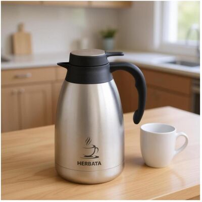 Kinghoff Thermos « Dzbanek » de conférence pour le thé, 2 l, Kh-2095, Carafe isotherme - Publicité Kinghoff Thermos « Dzbanek » de conférence pour le thé, 2 l, Kh-2095, Carafe isotherme - Publicité